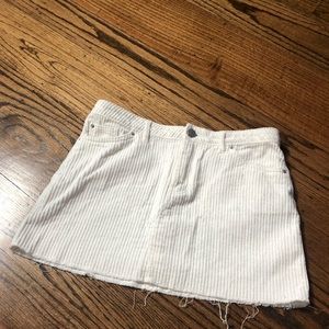 Urban Outfitters BDG white corduroy mini